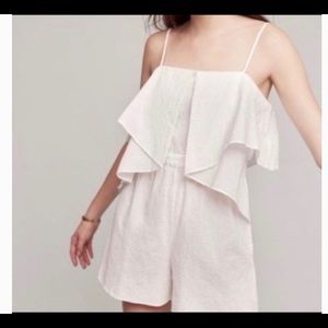 Anthropologie Amadi white romper